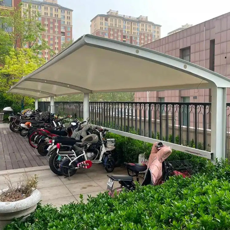 黄埔区膜结构电动车棚